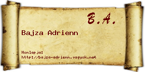 Bajza Adrienn névjegykártya
